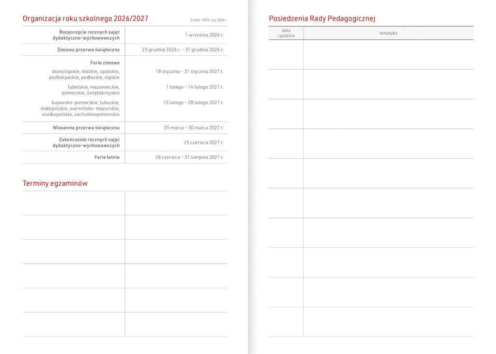 A5D ORGANIZACJA ROKU SZKOLNEGO